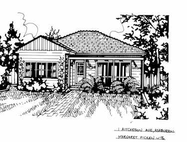 Drawing (series) - Architectural drawing, 1 Aitchison Avenue, Ashburton, 1996