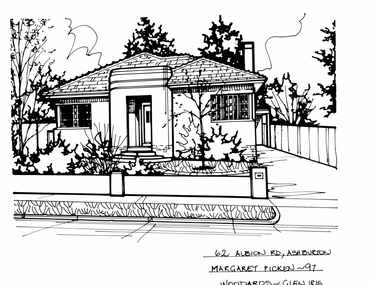 Drawing (series) - Architectural drawing, 62 Albion Road, Ashburton, 1997