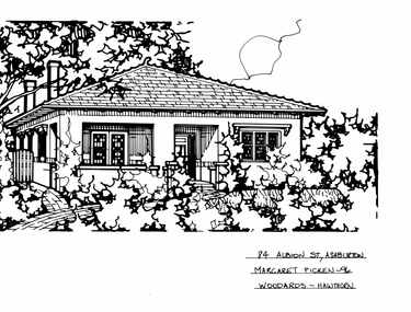 Drawing (series) - Architectural drawing, 84 Albion Street, Ashburton, 1996