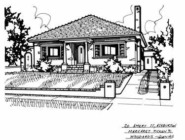 Drawing (series) - Architectural drawing, 20 Amery Street, Ashburton, 1991