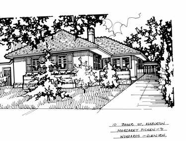 Drawing (series) - Architectural drawing, 10 Baker Street, Ashburton, 1991