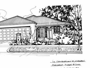 Drawing (series) - Architectural drawing, 1A Chamberlain Street, Ashburton, 2000