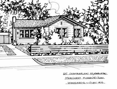Drawing (series) - Architectural drawing, 25 Chamberlain Street, Ashburton, 2001