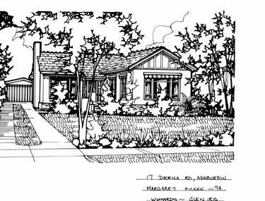 Drawing (series) - Architectural drawing, 17 Derna Road, Ashburton, 1994
