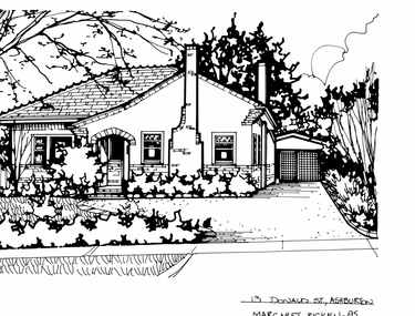 Drawing (series) - Architectural drawing, 13 Donald Street, Ashburton, 1995