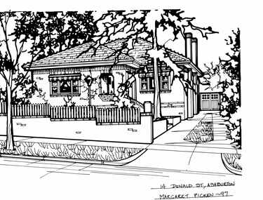 Drawing (series) - Architectural drawing, 14 Donald Street, Ashburton, 1997