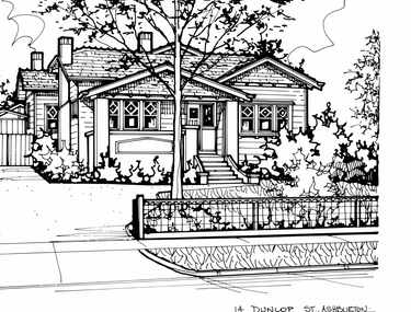 Drawing (series) - Architectural drawing, 14 Dunlop Street, Ashburton, 2001
