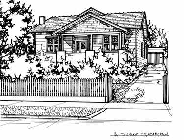 Drawing (series) - Architectural drawing, 16 Dunlop Street, Ashburton, 2001