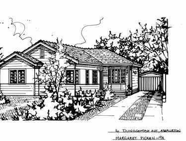 Drawing (series) - Architectural drawing, 16 Dunscombe Avenue, Ashburton, 1994