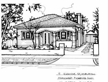 Drawing (series) - Architectural drawing, 5 Eleanor Street, Ashburton, 2001