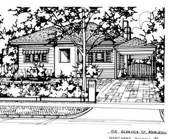 Drawing (series) - Architectural drawing, 54 Eleanor Street, Ashburton, 1997