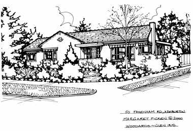 Drawing (series) - Architectural drawing, 50 Fakenham Road, Ashburton, 2000