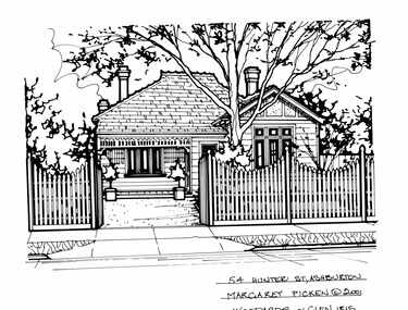 Drawing (series) - Architectural drawing, 54 Hunter Street, Ashburton, 2001