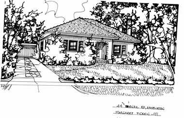Drawing (series) - Architectural drawing, 44 Karnak Road, Ashburton, 1999
