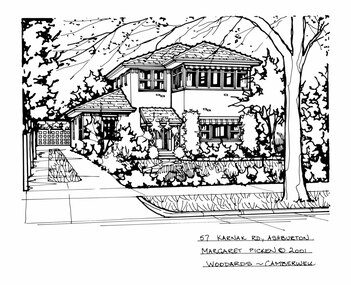 Drawing (series) - Architectural drawing, 57 Karnak Road, Ashburton, 2001