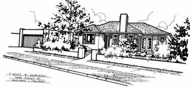 Drawing (series) - Architectural drawing, 9 Keyes Street, Ashburton, 1987