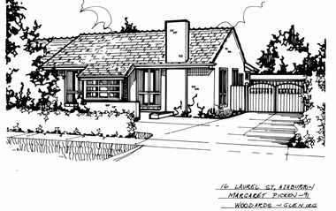 Drawing (series) - Architectural drawing, 16 Laurel Street, Ashburton, 1991