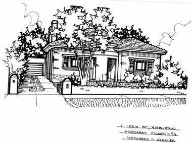 Drawing (series) - Architectural drawing, 1 Lexia Street, Ashburton, 1993