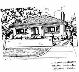 Drawing (series) - Architectural drawing, 25 Lexia Street, Ashburton, 1996