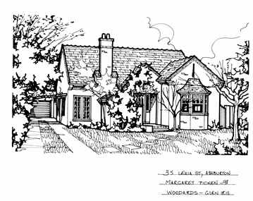 Drawing (series) - Architectural drawing, 35 Lexia Street, Ashburton, 1998