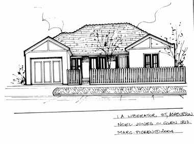 Drawing (series) - Architectural drawing, 1A Liberator Street, Ashburton, 2004