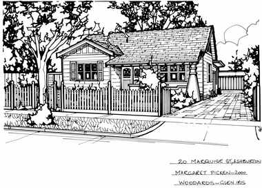 Drawing (series) - Architectural drawing, 20 Marquis Street, Ashburton, 2000