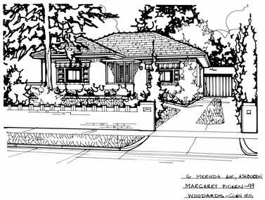 Drawing (series) - Architectural drawing, 16 Mernda Avenue, Ashburton, 1999