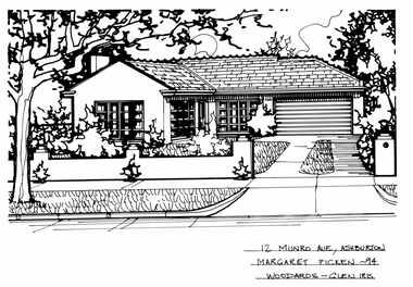 Drawing (series) - Architectural drawing, 12 Munro Avenue, Ashburton, 1994