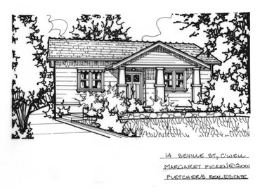 Drawing (series) - Architectural drawing, 14 Seville Street, Camberwell, 2001