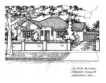 Drawing (series) - Architectural drawing, 12 Smith Road, Camberwell, 1996