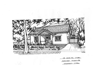 Drawing (series) - Architectural drawing, 23 Smith Road, Camberwell, 1994