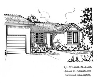 Drawing (series) - Architectural drawing, 2/2 Spencer Road, Camberwell, 2001