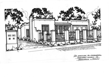 Drawing (series) - Architectural drawing, 1/29 Spencer Road, Camberwell, 1990