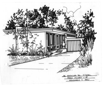 Drawing (series) - Architectural drawing, 36 Spencer Road, Camberwell, 1988