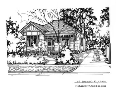 Drawing (series) - Architectural drawing, 47 Spencer Road, Camberwell, 2000