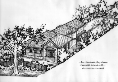 Drawing (series) - Architectural drawing, 60 Spencer Road, Camberwell, 1997