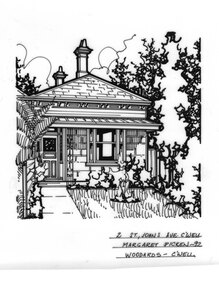 Drawing (series) - Architectural drawing, 2 St Johns Avenue, Camberwell, 1992