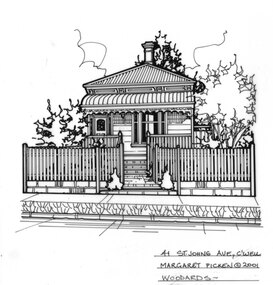 Drawing (series) - Architectural drawing, 41 St Johns Avenue, Camberwell, 2001