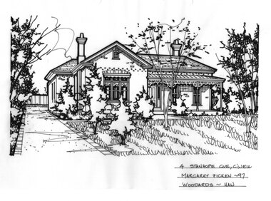 Drawing (series) - Architectural drawing, 4 Stanhope Grove, Camberwell, 1997