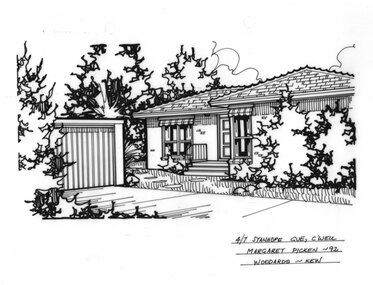 Drawing (series) - Architectural drawing, 4/7 Stanhope Grove, Camberwell, 1992