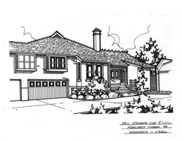 Drawing (series) - Architectural drawing, 29C Stanhope Grove, Camberwell, 1990