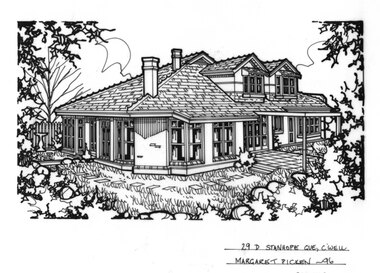 Drawing (series) - Architectural drawing, 29D Stanhope Grove, Camberwell, 1996