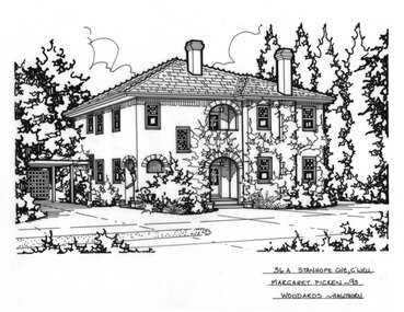 Drawing (series) - Architectural drawing, 36A Stanhope Grove, Camberwell, 1993