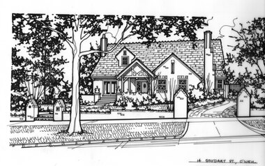 Drawing (series) - Architectural drawing, 14 Stodart Street, Camberwell, Unknown