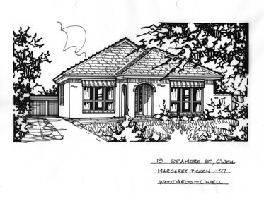 Drawing (series) - Architectural drawing, 13 Sycamore Street, Camberwell, 1997