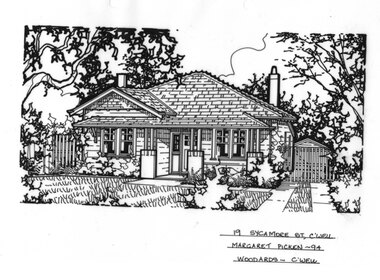 Drawing (series) - Architectural drawing, 19 Sycamore Street, Camberwell, 1994