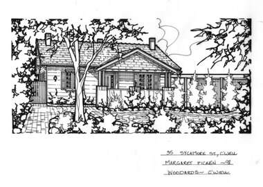 Drawing (series) - Architectural drawing, 35 Sycamore Street, Camberwell, 1998