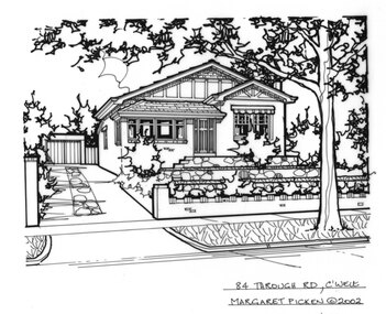 Drawing (series) - Architectural drawing, 84 Through Road, Camberwell, 2002