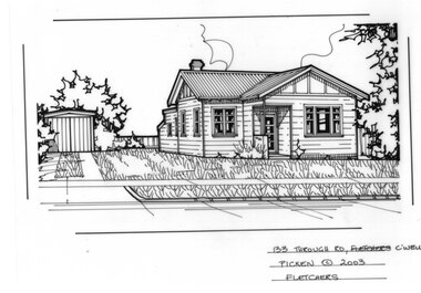 Drawing (series) - Architectural drawing, 133 Through Road, Camberwell, 2003