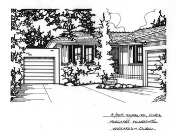 Drawing (series) - Architectural drawing, 4/909 Toorak Road, Camberwell, 1995